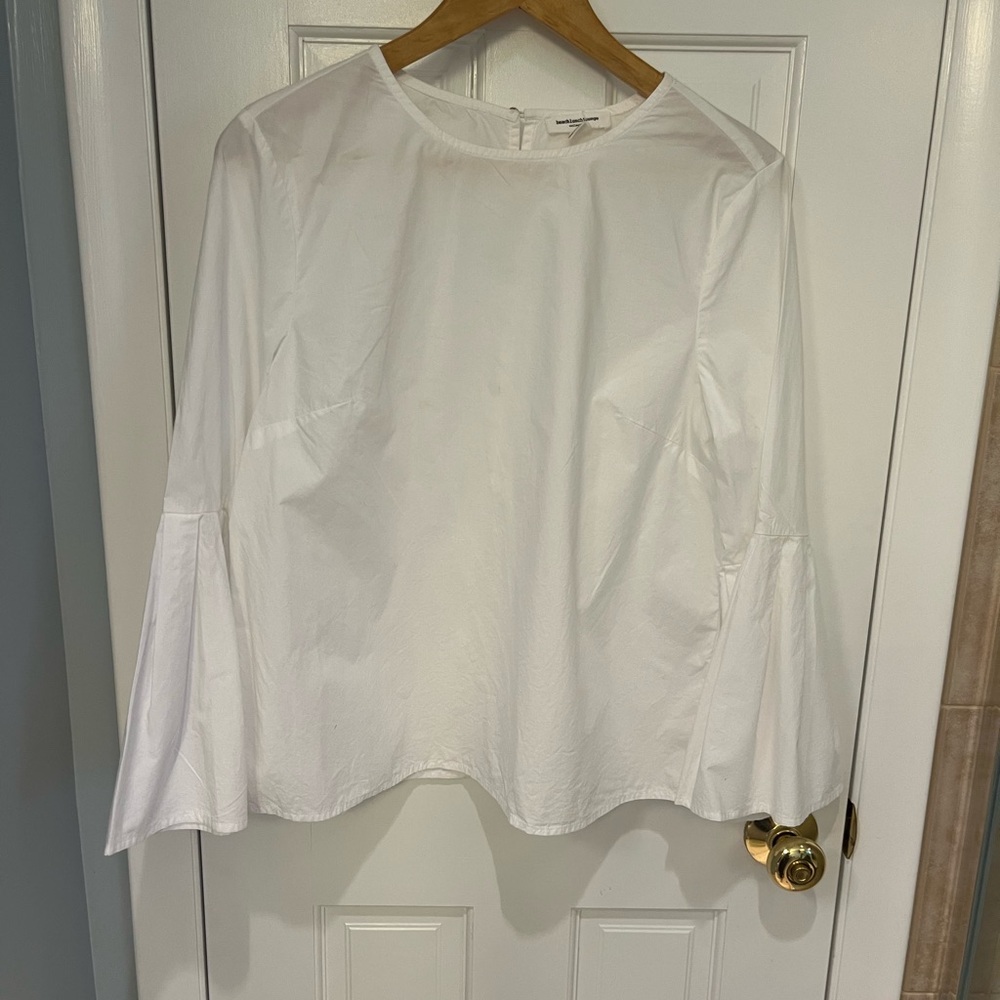 Beachlunchlounge White Boxy  Blouse